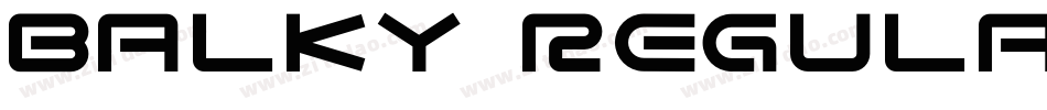BALKY Regular字体转换